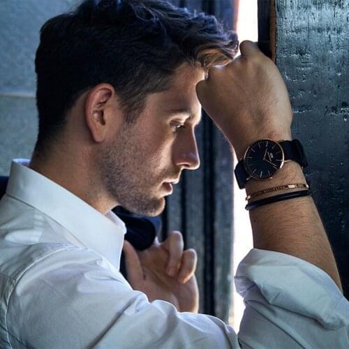 Classic Cuff Silver Men Bracelet Rose Gold Silver Pulseiras Love Bracelets for Women Jewelry Pulseras Bijoux Pulseira Masculina