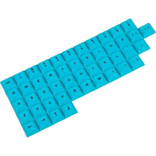 YMDK Customized 48 key Dye Sub PBT DSA Keycap Alphanumeric Keys For Most MX Switches Keyboard Planck Filco Ergodox