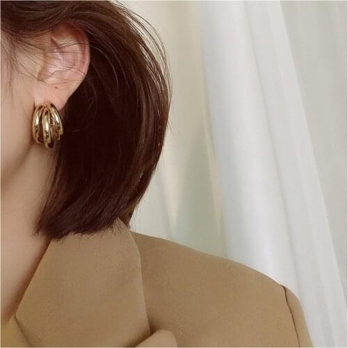 Женские золотые серьги L&Zuan China At AliExpress