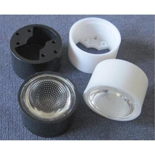 NCAI-20 High quality Led Lens Sets, Lens Diameter: 20mm, Holder Size: 22X13mm, 60 degree, Concave Bead Surface, PMMA