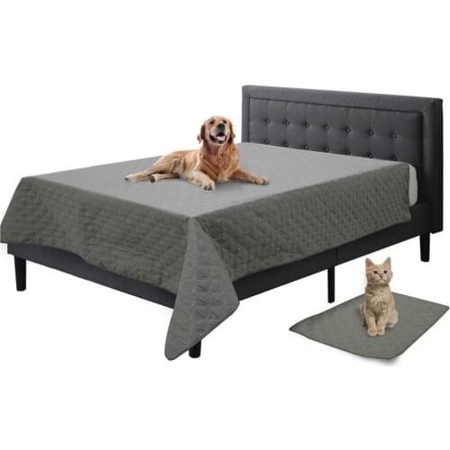 2021 New Pet Sofa Cushion Cover Leather Velvet Warm Dog Cat Bed Pad Dirt-Proof Waterproof Mattress Protector Fitted Sheet