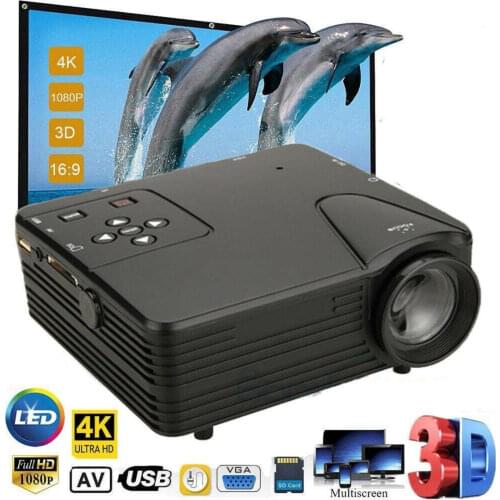 New Portable Mini LED Projector HD Video Home Theater Cinema Multimedia HDMI-compatible Movie Projectors Media Player Portatil