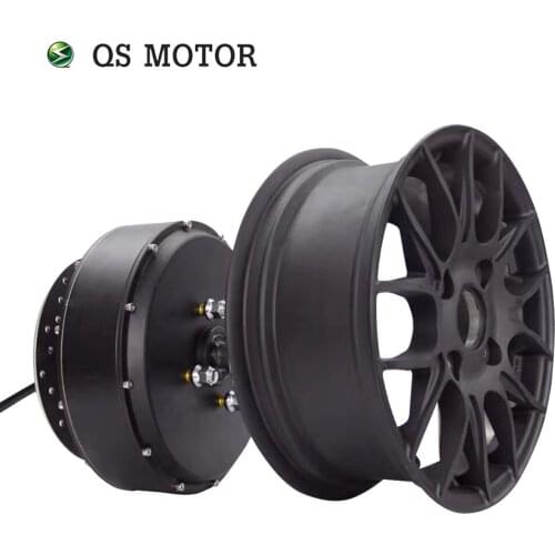 QS Motor 12*5.0inch 2000W V4 48V 70kph Single Shaft In-Wheel Hub Motor for Electric Motorcycle E-tricycle