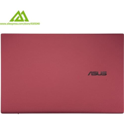 Original 95%new LCD Back Cover Rear Lid Top Back Cover For ASUS VivoBook S431F S4500F Series RED A Cover