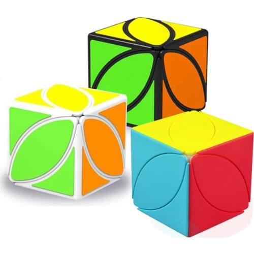 [Picube]Qiyi Mofangge Ivy Cube Black/White Cubo Magico Speed Cube Twist puzzle Maple leaf shape speed cube puzzle skewb turning