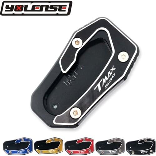 Kickstand Sidestand Stand Extension Enlarger Pad For YAMAHA TMAX530 TMAX 530 SX T-MAX 530 DX 2017-2019 T MAX 530 SX TMAX 530DX