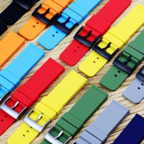 24mm Silicone Strap Replacement Watch Band For suunto 7 D5 Wrist Bracelet Suunto 9 Spartan Sport Wrist HR Baro Smart Watch Band