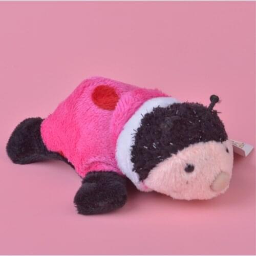 1 Pcs Pink Color Ladybird Plush Fridge Magnet Toy, Kids Child Doll Gift Free Shipping