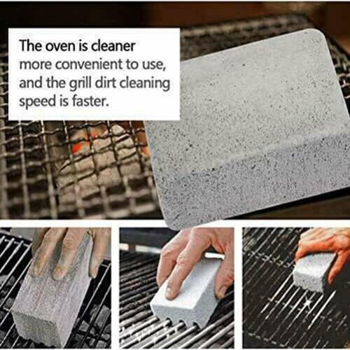 1Pcs BBQ Grill Cleaning Brick Block Kitchen Decorates Supplies BBQ Racks Stains Grease Cleaner BBQ Tools Barbecue Cleaning Stone