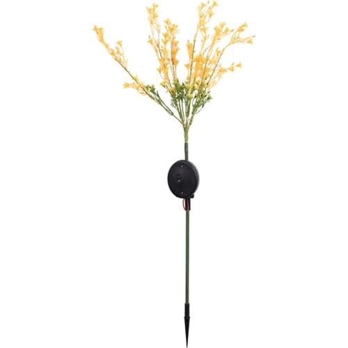1pc Solar Lamp Canola Flowers Light Solar Flower Light Outdoor Decoration Flower Stake Lamp Solar Lawn Light Garden Lamp