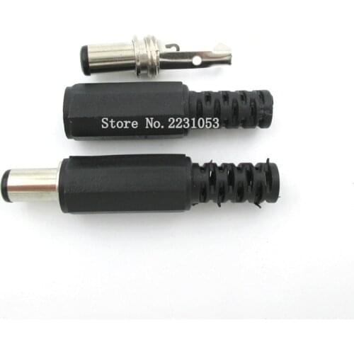 10PCS/Lot DC Power Plug 5.5*2.1MM 9mm Short DC005 Charge Connector Male 5.5*2.1mm DC Plug Wholesale