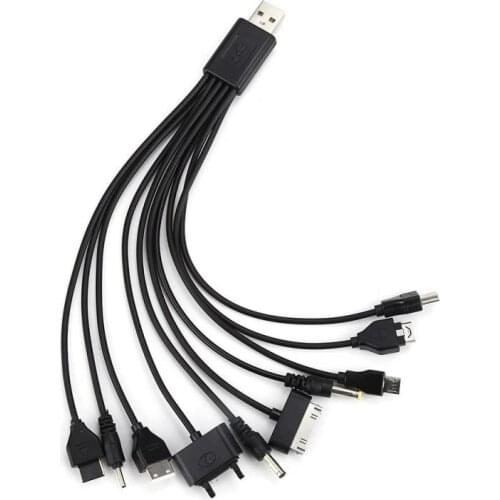 10 in 1 Multifunction USB Data Transfer Cable Universal Multi Pin Cable Charger USB Adapter Cable for Laptop PC Mobile Phone
