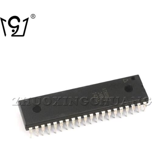 2PCS AT89S52-24PU DIP-40 8-bit flash microcontroller chip