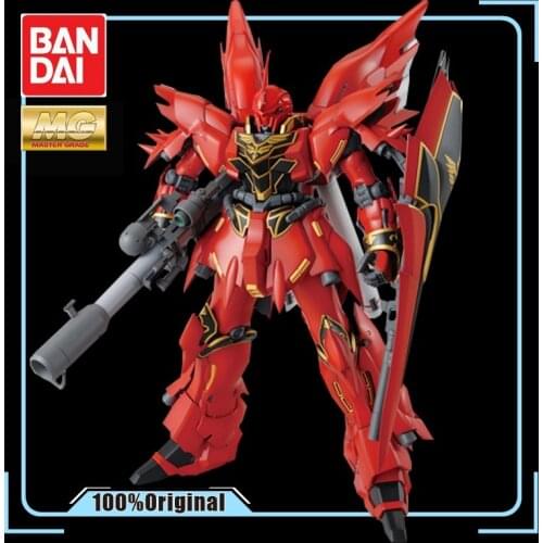 BANDAI MG 1/144 MSN-06S Sinanju GUNDAM Action Toy Figures Up To Assembly Model Boy Favorite Gift