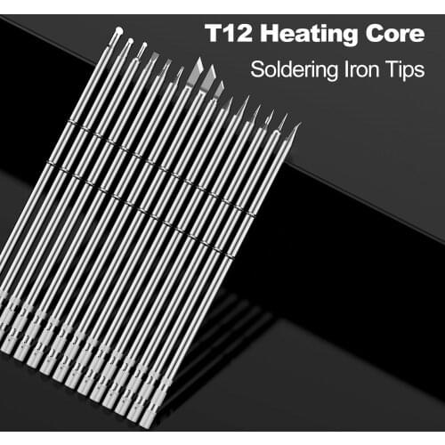 Free shipping T12 Electric Soldering Iron Tips T12-K B2 BC2 ILS JL02 D24 KF For Hakko fx951 DIY Soldering Station Kits