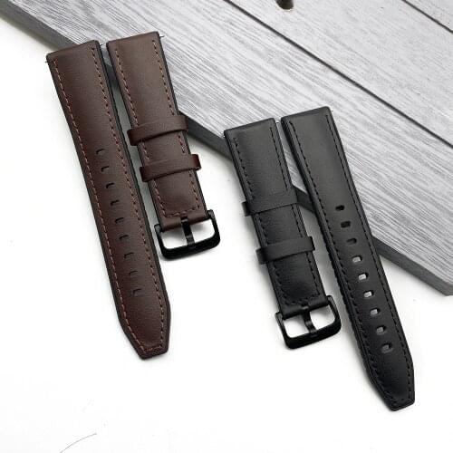New Genuine Leather Silicone Watch Band Strap For Samsung Galaxy Watch 42 46mm Gear S3 Sport Watchbands Quick Release 20mm 22 mm