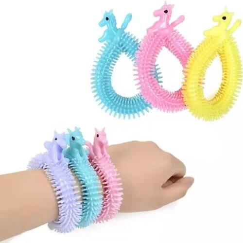 Creative Children Adult Decompression Toy Worm Noodle Stretch String TPR Rope Anti Stress Toys String Fidget Autism Vent Toys