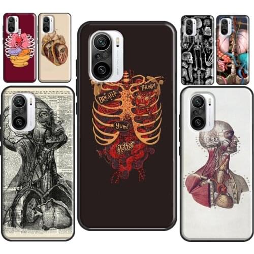 Medical Human Anatomy For Xiaomi Mi 10T Pro 9T Mi Note 10 Lite 11 Ultra Case For POCO M3 F3 X3 Pro Back Cover