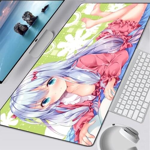 Kawaii Gaming Mouse Pad Gamer Izumi Mouse Pad Anime Cool New Office Notbook Desk Mat Adorable Padmouse Games Pc Gamer Mats gift