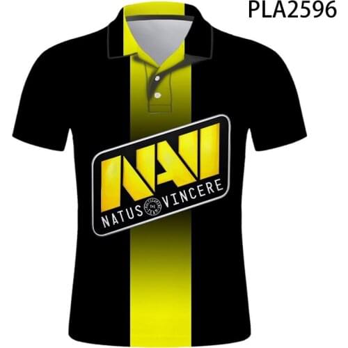 Polo Homme 3D Printed Natus Vincere Polo Shirt Men Fashion Streetwear Casual Ropa De Hombre Harajuku Short Sleeve Ropa