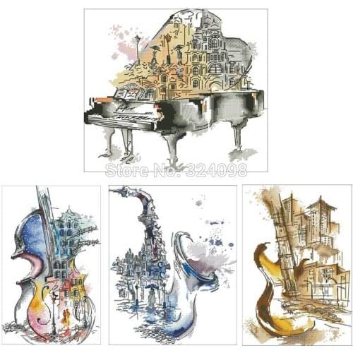 Melody impression series patterns Counted Cross Stitch 11CT 14CT 18CT DIY Chinese Cross Stitch Kits Embroidery Needlework Sets