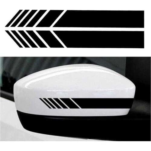 Rearview Mirror Strip Stickers Car Decor Reflective PET Decal for Mercedes Benz
