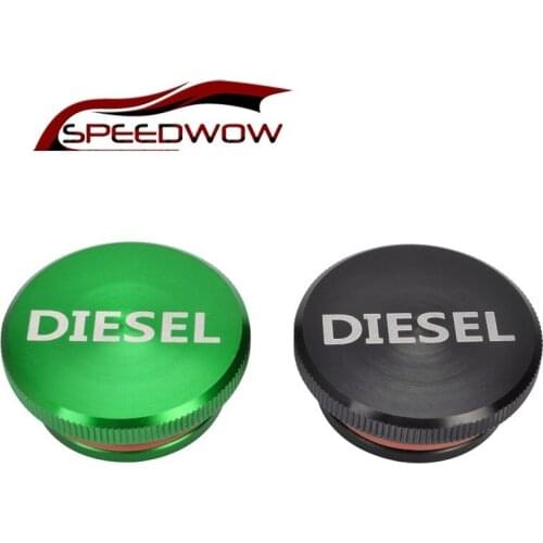 SPEEDWOW 1Pcs New Magnetic Diesel Billet Aluminum Diesels Fuel Gas Cap Tank Covers For Dodge Ram 2013-2017 CSL2018