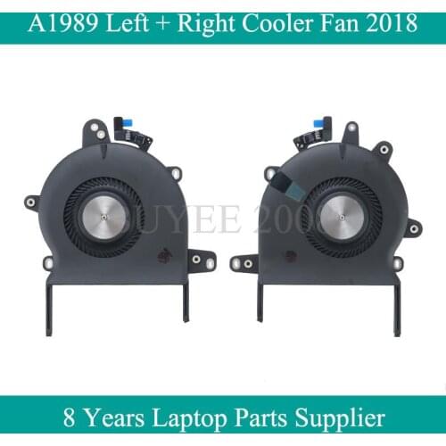 Original 13.3 Inch Laptop Left with Right A1989 Cooling Fan For Macbook Pro 13.3" A1989 Cooler CPU Fan Set 2018 Year