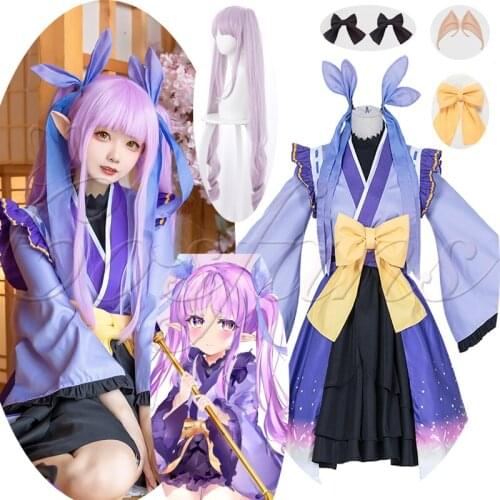 2021 Anime Princess Connect! Re:Dive Hikawa Kyoka Cosplay Costume Lolita Kimono Dress Party Uniform Full Set Halloween Outfit