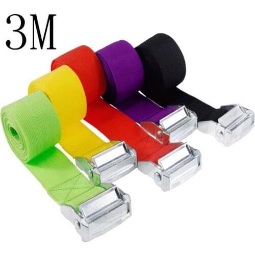 3M Buckle Tie-Down Belt cargo straps for Car motorcycle bike With Metal Buckle Tow Rope Strong Ratchet Belt for Luggage Bag