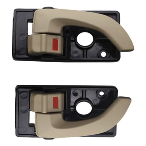 1PAIR FRONT INTERIOR DOOR HANDLE FOR HYUNDAI TUCSON (BEIGE) 82620-2Z020 82610-2Z020