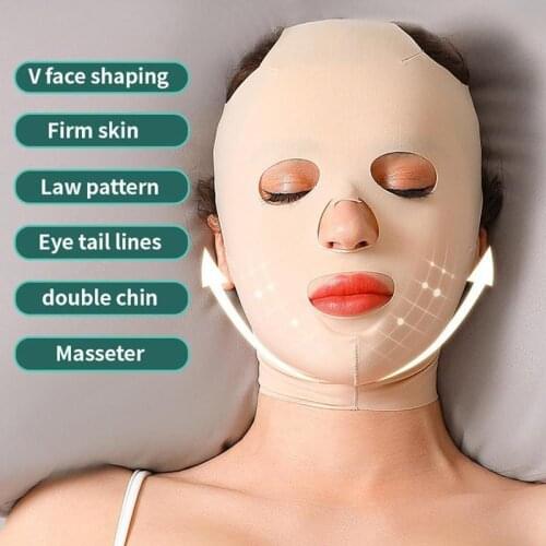 3d Sleep Thin Full Face Lift Bandage Women Anti Wrinkle V Shaper Cheek Chin Slimming Belt Strap Sleeping Massage Mask