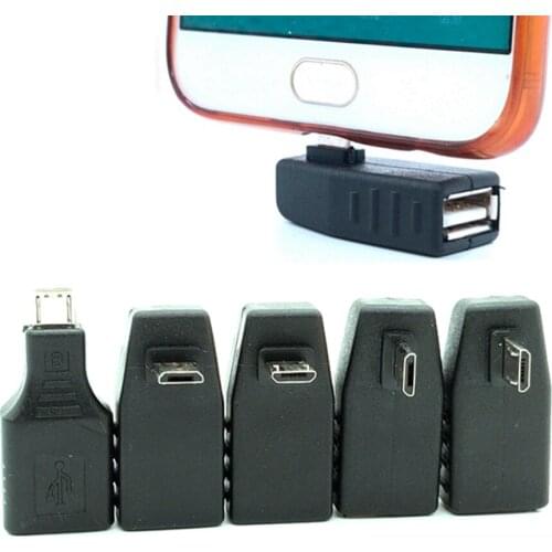 Micro USB to USB OTG adapter with power supply tablet computer external U disk mouse card reader up and down left and right stra