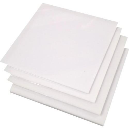 Pure White Light Ivory Plexiglass Plastic Sheet Photopermeability Acrylic Board Organic Glass Polymethyl Methacrylate 100*200mm