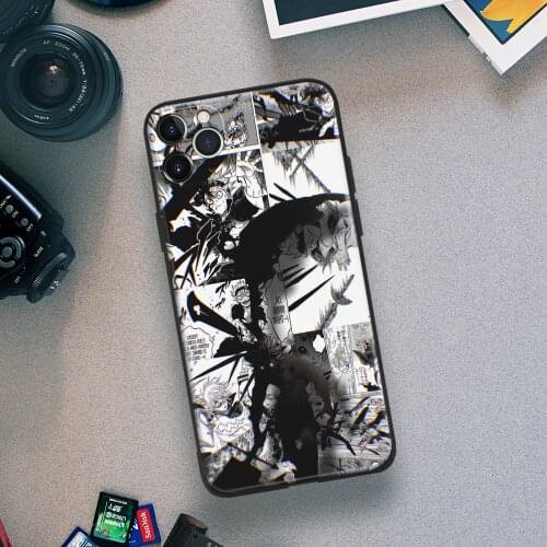 Asta Black Clover Anime Phone Case For IPhone 11 12 Mini Pro XS Max 6s X XR 6 7 8 Plus SE Soft TPU Glass Cover