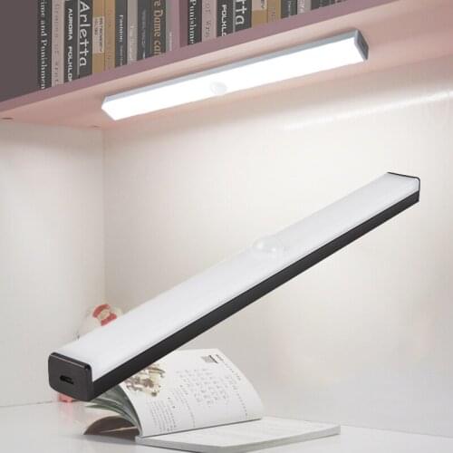 PIR Motion Sensor LED Under Cabinet Light USB Rechargeable Night Light For Kitchen Bedroom Closet Wardrobe Night Lights
