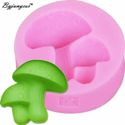 Epoxy UV Resin Mushroom Silicone Mold Sugar Fondant Chocolate Mould Cake Decorating Tools DIY Polymer Clay Candy Tool M815