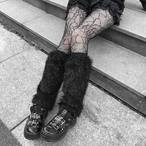 Gothic Women Black Mesh Fishnet Pantyhose Spider Web Patterned Tights Stockings LXAD