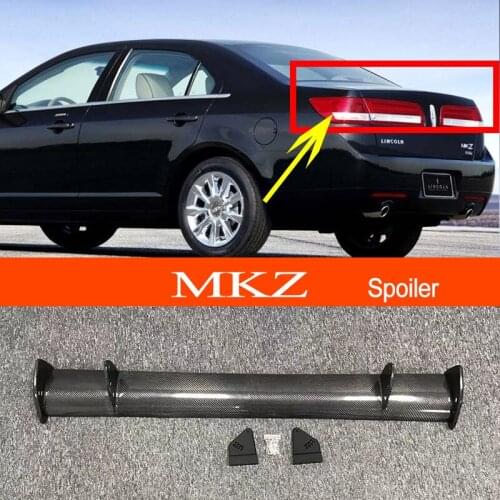 MKZ 2007-2011 Real Carbon Fiber GT-style Car-styling Sporty Rear Trunk Wing Spoiler for Lincoln MKZ 2007-2011 Sedan