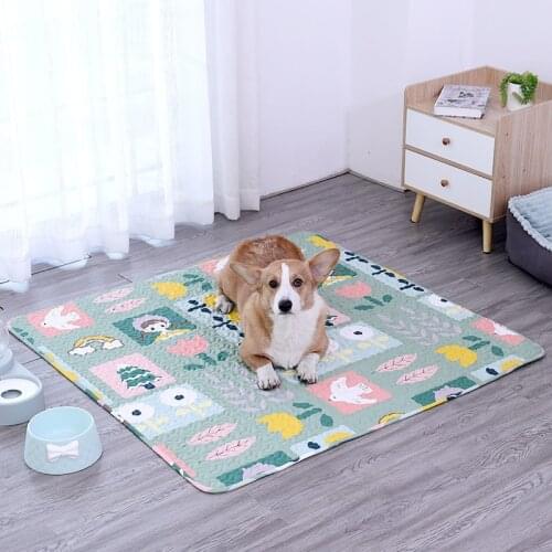 Non-slip Pet Floor Cushion Soft And Comfortable Kennel Mats Moisture-proof Easy To Clean Reusable Pet Carpets Cat Sleeping Pad