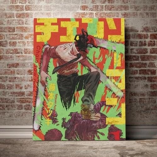 Chainsaw Man Volume Covers Anime Canvas Poster Painting Wall Art Animation Pictures Decor Living Room Bedroom Home Decoration