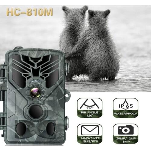 SUNTEKCAM Hunting Camera Trail Camera SMS/MMS/SMTP 2G 16MP 1080P HC-810M Photo Traps 0.3s Trigger Time Trap Wildlife