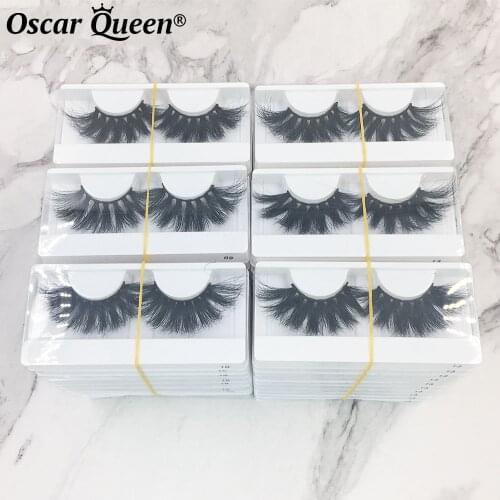 Wholesale 100/50/30 Pairs 25 MM Mink Eyelashes Bulk 5D 3D Mink Lashes Pack Fake Lashes Box Package Messy False Eyelash Extension