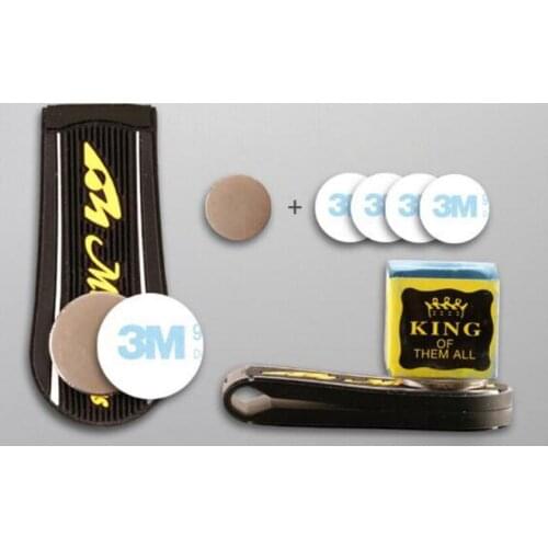 Original MEZZ Magnetic Billiard Chalk Holder 4 Colors Pool Billiard Accessories Snooker Chalk Carrying with Chalk Cover
