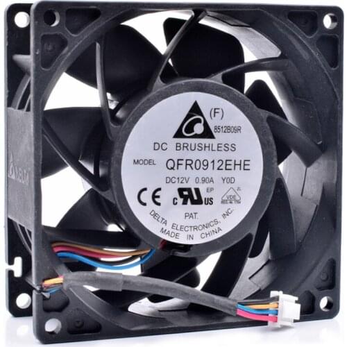 Original QFR0912EHE 9cm 9038 92x92x38mm 12V 0.90A server large air volume cooling fan
