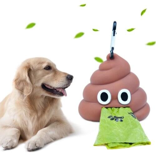 Outdoor Portable Waste Bag Dispenser Carrier Dog Poop Bag Holder Storage Stool-shaped pet garbage bag Bag