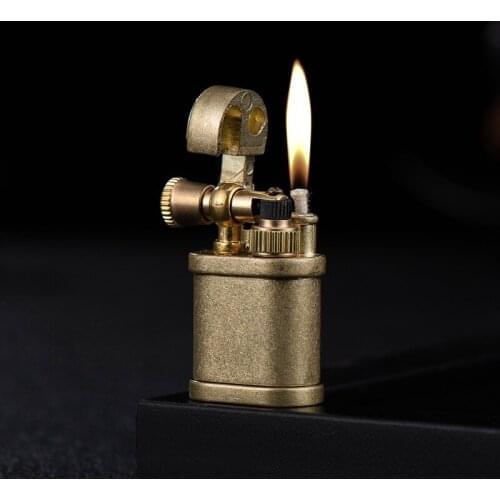 Dolphin kerosene lighter mini steel gun reminiscent of the old style arm raising rubbing wheel creativity cigarette lighter