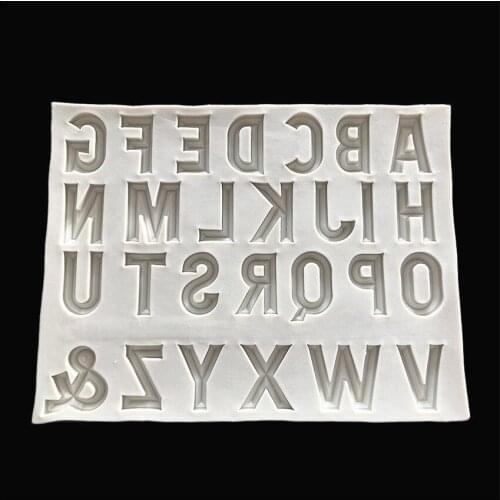 DIY Sugar craft Cake Vintage English alphabet Silicone Mold Fondant Mold Cake decorating Tools Gum paste Mold