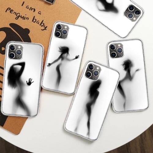 Woman Silhouettes Sexy Lady Girl Silicon Phone Case For Iphone 11 12 Mini Pro XS Max XR X 8 7 6 6S Plus SE 2020 5 5S SE Cover Sh