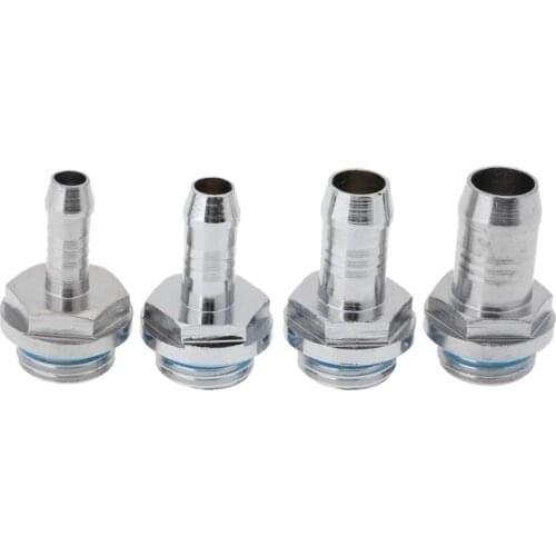 G1/4 Thread Soft Tube Hose Connector for PC Water Cooling System Accessory 6mm,7.2mm,9mm,11mm Double Head Computer Components